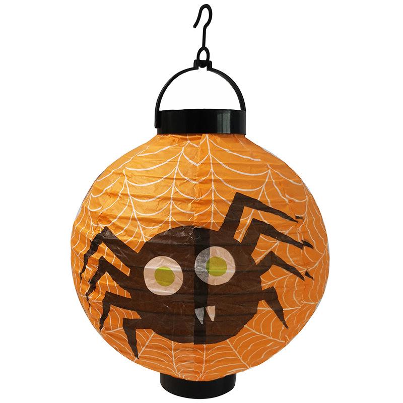 Halloween LED Pumpkin Paper Lanterns - Decor for Haunted Houses, Bars, and KTVs