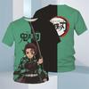 Magliette da Ragazzo per Bambini Anime Demon Slayer Maglietta Cartone Animato Abbigliamento per Bambini Felpa a Maniche Corte Moda Top Abiti Unisex per Bambini