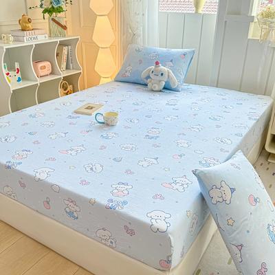Ins Style Printed Washed Cotton Sheet Single Piece New Dirty Sheet Set Student Dormitory Mattress Protector