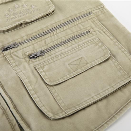 Herren Weste mit vielen Taschen Outdoor Reise Angeln Fotografie Gilet Jacke