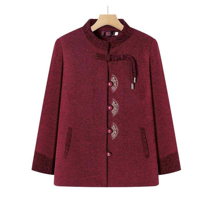 Winter Coat Women's Fleece Thickened Top Year Old 0 Old Lady Clothes