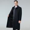 Autumn and Winter Wool Coat Men's Long Middle-aged Dad's Business Casual Coat Men
