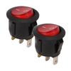 Runder Wippschalter EIN Aus Kippschalter 10A 125250VAC 6A4A 250VAC für Automobile Boote Schiffe