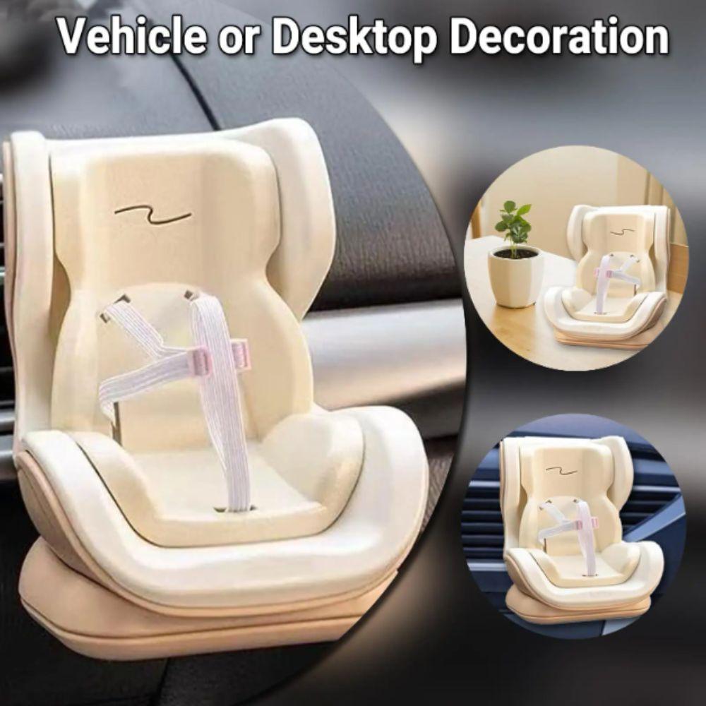 Mini Size Car Doll Safety Seat Plush Material Mini Plush Safety Seat  Outlet Decor