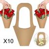 Paper Flower Gift Bags for Arrangement Holiday Visiting Friends 20pcs