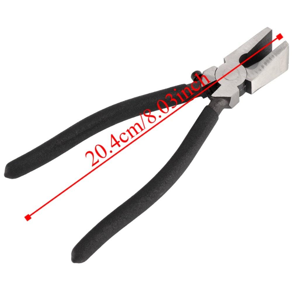Rubber Tips Running Pliers Black Flat Nose Pliers  Stained Glass and Mosaics Work
