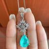 Sace Gems Klassische Kupferlegierung Zirkon Ohrringe Anhänger Halskette Schmuck Sets Hochzeit Party Geschenke