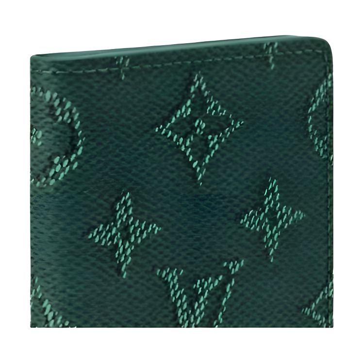 Louis Vuitton Pocket Organizer Epicea Monogram Heritage Canvas Men Wallets Green M26844