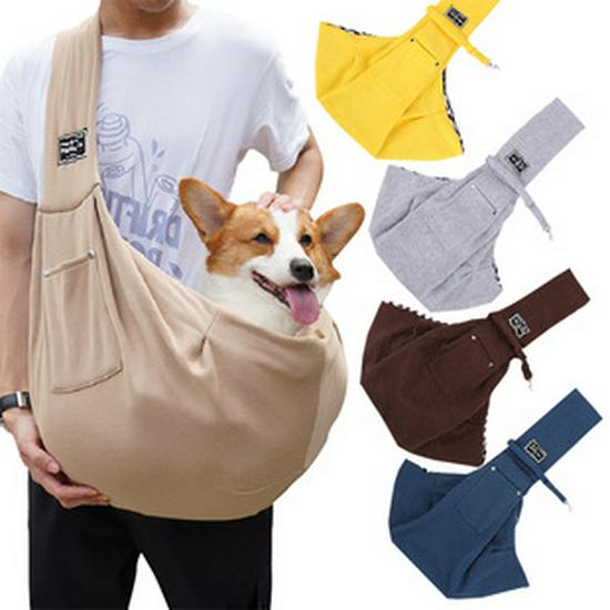 Summer Breathable Crossbody Pet Travel Bag for Cats and Medium Dogs