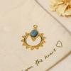 Diy Natural Stone Pendant Accessories 18K Vacuum Plated Titanium Steel Necklace Earrings Accessories Work In Progress