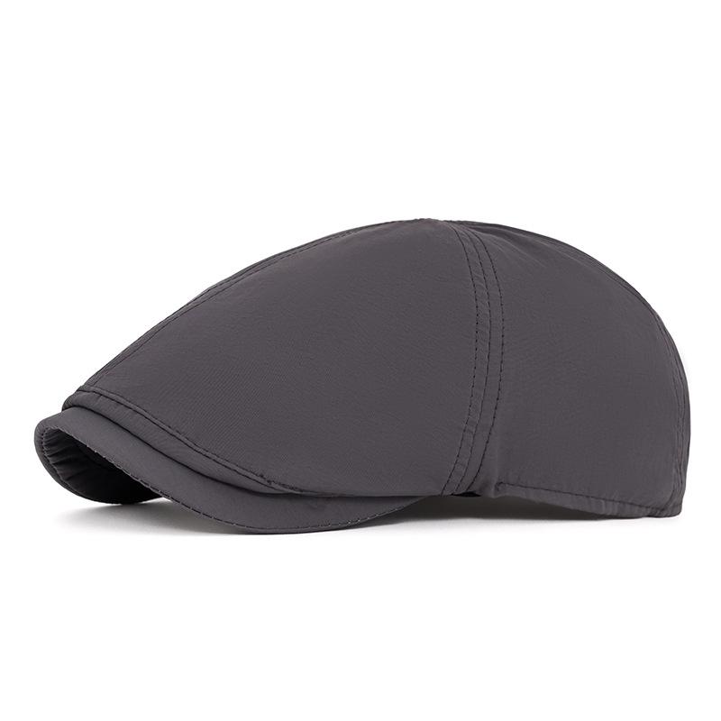 Summer Quick-Drying Cap Men Newsboy Cap Women Thin Breathable Waterproof Forward Cap Beret British Newsboy Cap