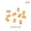 10Pcs A B C D Case Tantalum Capacitor 6V 10V 16V 25V 4.7Uf 10Uf 22Uf 47Uf 100Uf 470Uf For Electronic Projects Circuit Board
