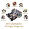 Pokémon Eeveelutions Collage Flannel Blanket Soft Warm Plush Throw For Sofa Bed Cover Travel Camping Nap Cape Shawl Fans Gift