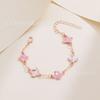 Cross-Border New Four-Leaf Clover Bracelet for Women, Korean Simple Ins Style, Mother-Of-Pearl Good Luck Four-Leaf Clover Versatile Bracelet
