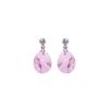 Shuhokki Women's Waterdrop Crystal Earrings Silver