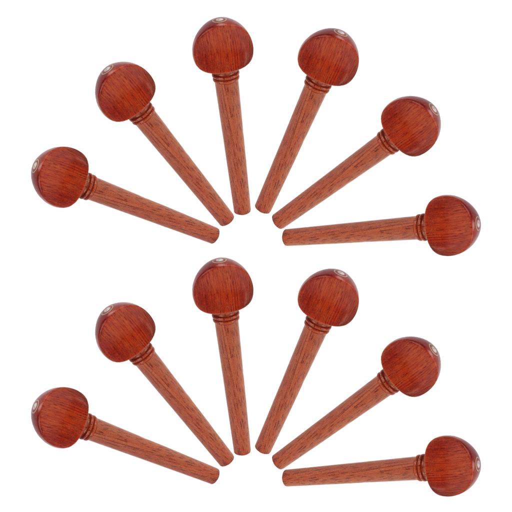 12Pcs String Peg Rosewood Tuner Key Pin Tuning Tool Instrument Accessory Set Kit