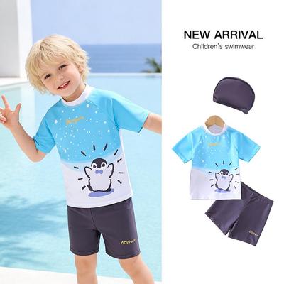 Maillot de bain deux pièces pour garçon 2026, Tailles 2-6 ans, Mignon Design Dessin Animé, Protection Solaire, Maillot de Bain à Séchage Rapide.