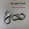 Double-Ended Zinc Alloy Carabiner Snap Hook - Outdoor Figure 8 Buckle, Quick Release Keychain for Bags and Luggage Accessories.