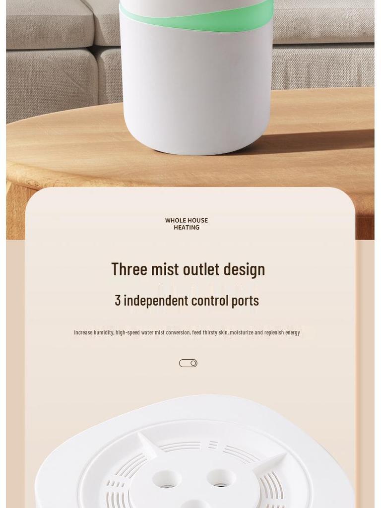 Multi-Function USB Humidifier & Aroma Diffuser with Air Purifier and Atmosphere Light for Home, Office, and Dorms.