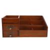 Wooden Makeup Organizer Antique Retro Multi Layer Wooden Storage Cabinet Desk Cosmetic Drawer