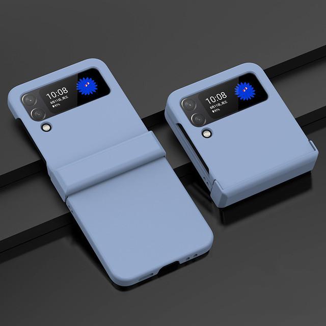 Stoßfestes, mattes, präzises Capa-Gehäuse für Samsung Galaxy Z Flip3 Flip 4 Flip4 Flip 3 5g Anti-Drop-Telefontasche für Samsung Z Flip3