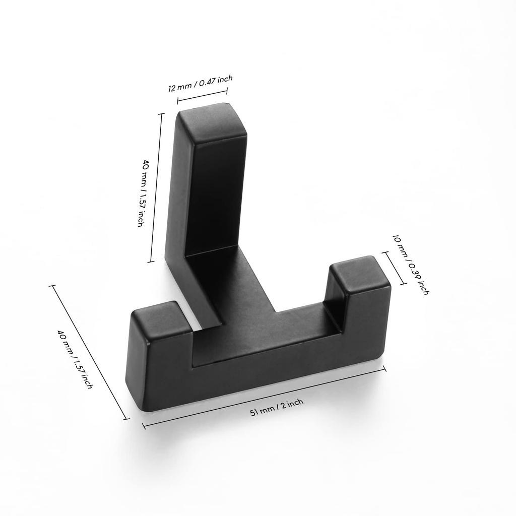 SARIHOSY Wandset van Wandhanger Opbergkapstok en Hoedhaken voor Kleding lbs Gewichtscapaciteit Haken, 5, Haken, Wandmontage Organisatie, 23.6 (10 kg)