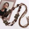 Rope Rhinestone Y2K All-match Braided Tassel Belt Ethnic Style Belts Bohemian Women Waist Chain