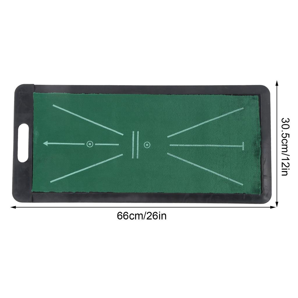 Mini Golf Putting Swing Practice Mat Hitting Training Flannel Rubber Pad for Indoor Outdoor