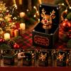 Spring Mechanism Printed Christmas Toy 3D Pop Up Pop-Up Magic Box with Action, Xmas