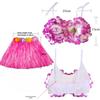 7/8Pcs Costume Hawaiian Costumes Wristbands Hula Dancer Costume  Hawaii Party Supplies