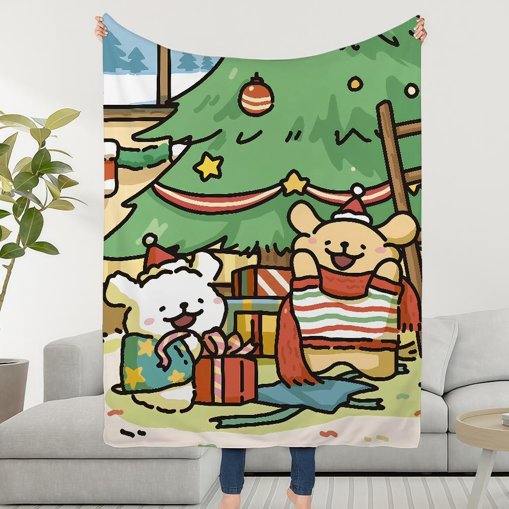 Blanket Throw Cute Super Cosy Plush Living Room Sofa Couch Christmas Dog Childish Birthday Line Gifts