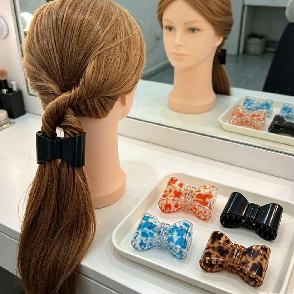 Magnetic Closure Bow Hair Clips Plastic Hair Styling Clips Magnetic Hair Clips Women Hair Decor