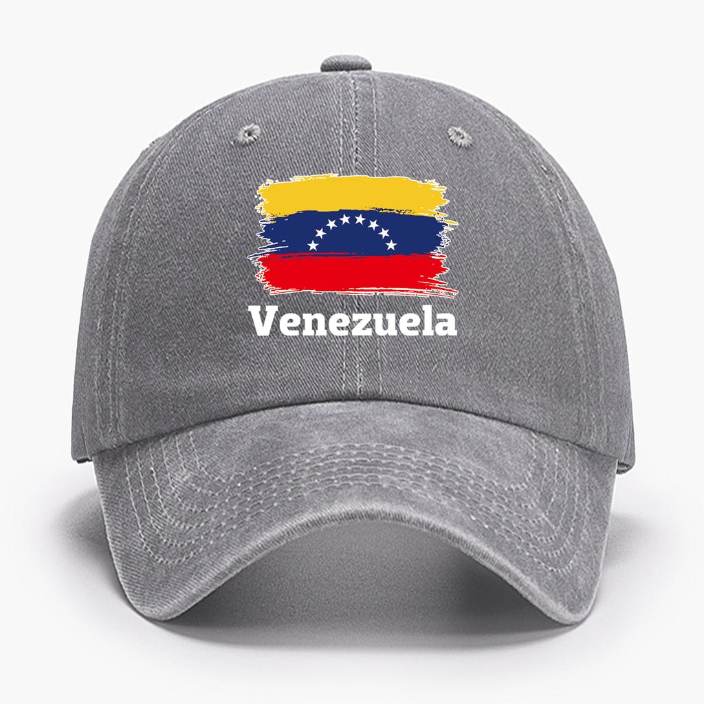 Hats for Women Unisex Venezuela Flag Printed Baseball Caps Hat Curved Brim GolfUnisexFit WashedCotton Baseball Caps Outdoor