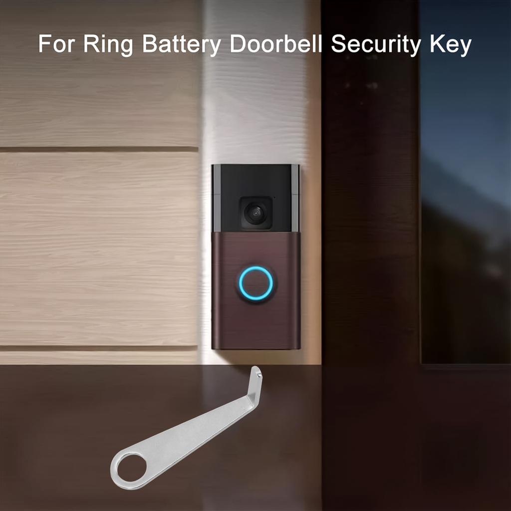 2Pcs For Ring Video Doorbell Key Replacement Tool Secure Removal Key Tool Stainless Steel Portable-Daily Maintenance Tools