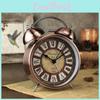 Alarm Bell Classic Clock Vintage Retro Silent Luminous Analog Child Supplies