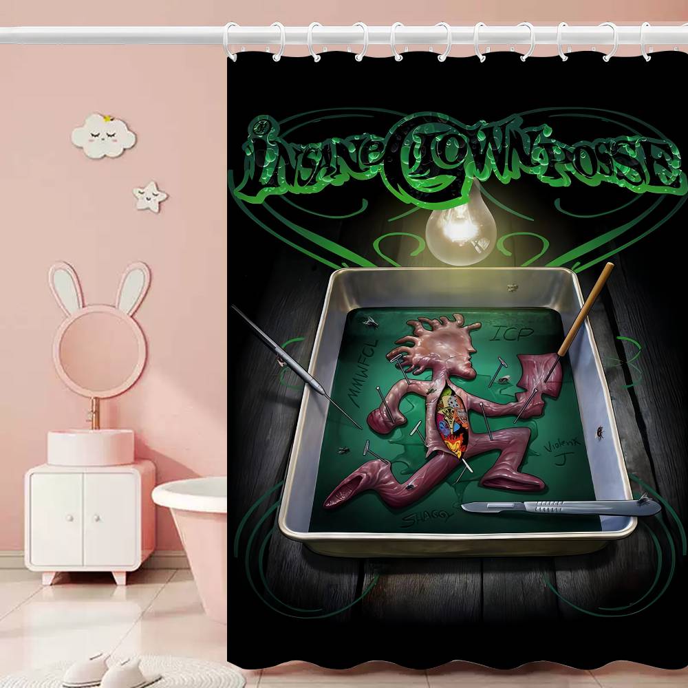 

Безумный Клоун Принт Занавеска для Ванной Полиэстер Водонепроницаемая и Устойчивая к Плесени Домашняя Декоративная Занавеска 90x180 cm