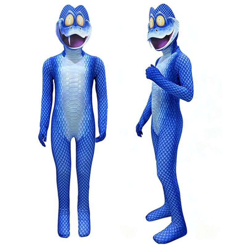 Zootopia2 Gary De Snake Cosplay Costume For Kids With Mask And Hoodie For Holiday Parties
