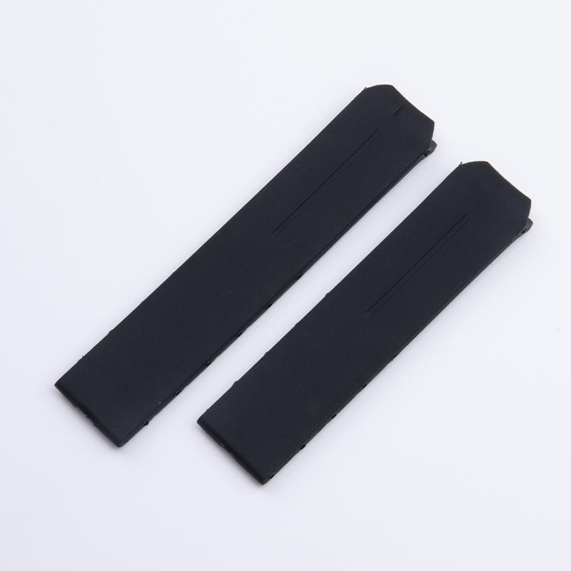 Weiches Silikon-Gummi-Uhrenarmband Falt-Faltschließe 20mm Für Tissot Armband Z353 Uhrenzubehör Schwarz Orange Rot Armbänder 20mm&Without Buckle schwarz