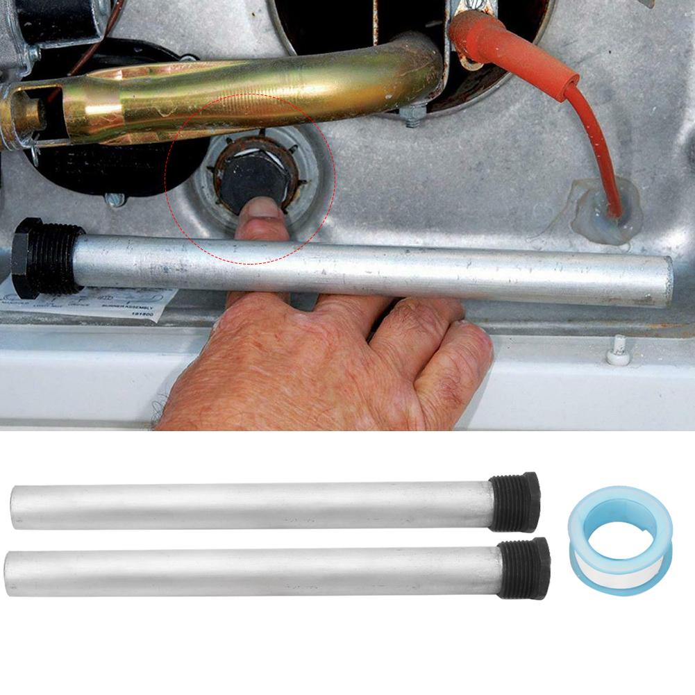 2 st NPT34 21*235mm Varmvattenberedare Magnesiumlegering Anodstav Korrosionsskydd Magnesiumstav