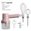 Wireless 3 Speed Mini Mixer Electric Food Blender Handheld Egg Beater Automatic Cream Food Cake Baking Dough Mixer