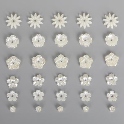 Fiori d'Avorio Perle ABS Imitazione Perline di Plastica per Scrapbooking & Gioielli 50-100 Pezzi/Sacchetto