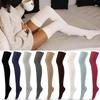 1 Pair Women's Above Knee-Length Stocks Thigh-High Socks Over the Knees Large Size Warm Wool Stockings