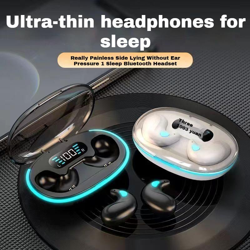 VAORLO Mini In-Ear Earbuds Sleeping Earphones Painless Wear HiFi Stereo Headset HD Microphone Invisible Headphones For All Smartphones