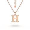 Colier Estele Aur Rose Litera H Pandantiv Pentru Femei/Fete