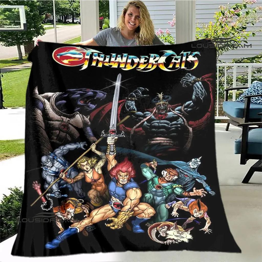 Thundercats anime printed blanket thin blanket Soft and comfortable blanket Home travel blanket bed linings birthday gift