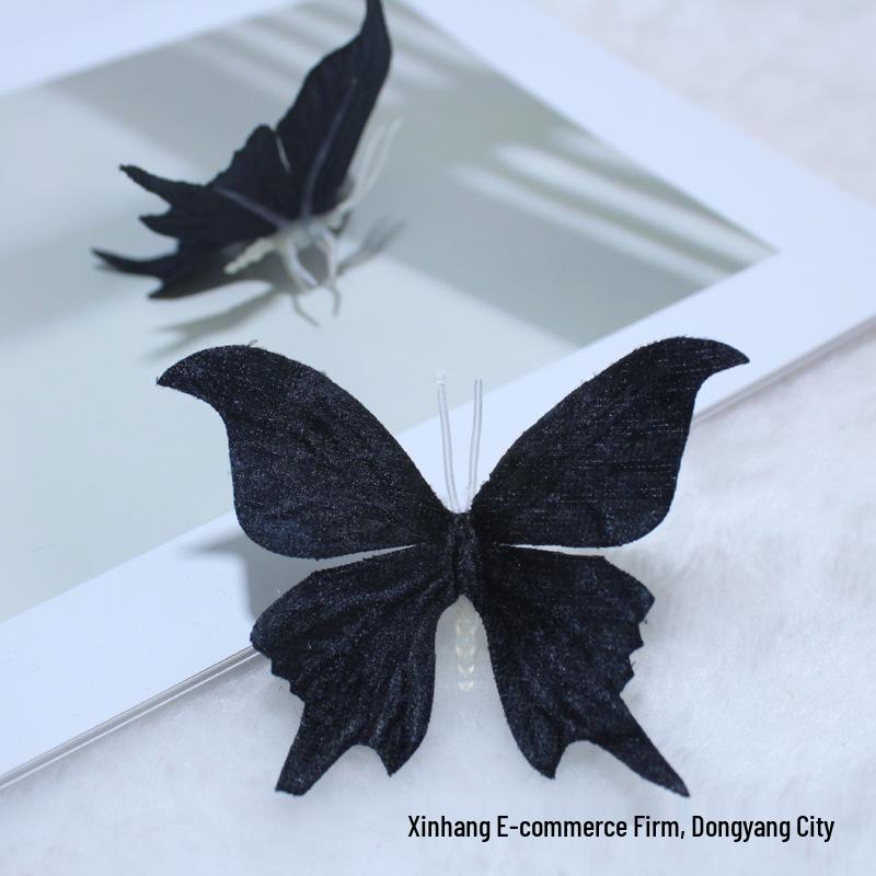

Spring Retro Gold Thread Butterfly Bride Hairpin - Toasting Dress & Engagement Headdress Clip