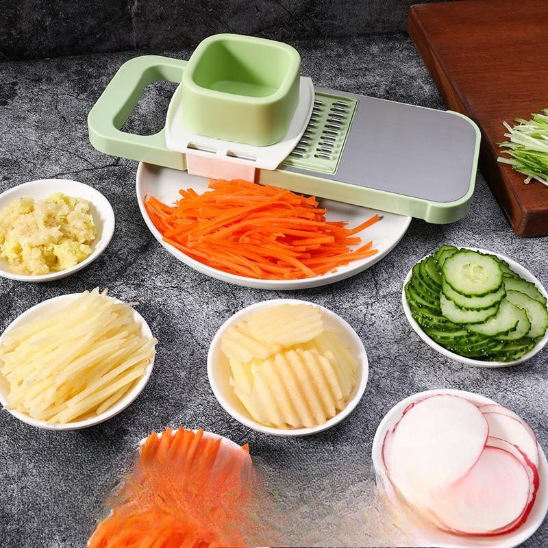 מגרדה, פורס מפלדה אל-חלודה, חותך חוט, חותך ירקות רב-תכליתי, מקרצף חוט, מקרצף לפריסת תפוחי אדמה למטבח, קרש חיתוך