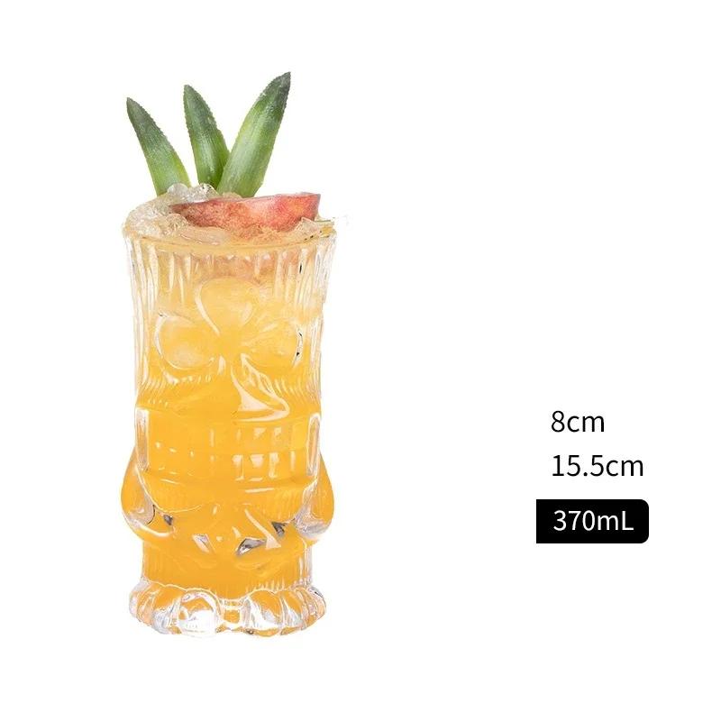 Lead-free Glass Cup Hawaii Tiki Mugs Creative Cocktail Glasses Beer Glass Martini Glasses Beverage Mugs Funny Cup Coffee Cup