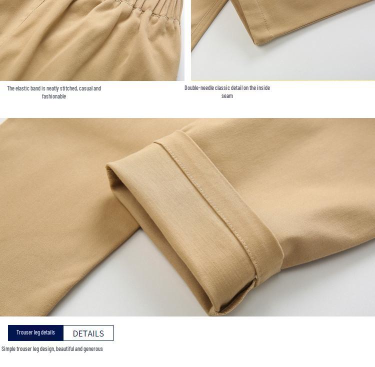 Kids' Khaki and Navy Elastic Waist Western Uniform Pants for Boys and Girls