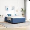Blue vidaXL Lit Box Spring 160x200 Cm In Corduroy Fabric 3337420